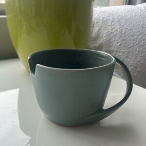 Elegant Blue Ceramic Soup Bowl